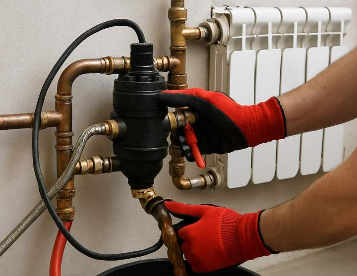 Désembouage des installations de chauffage, Marzy